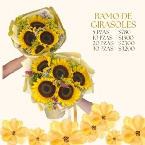 10 girasoles